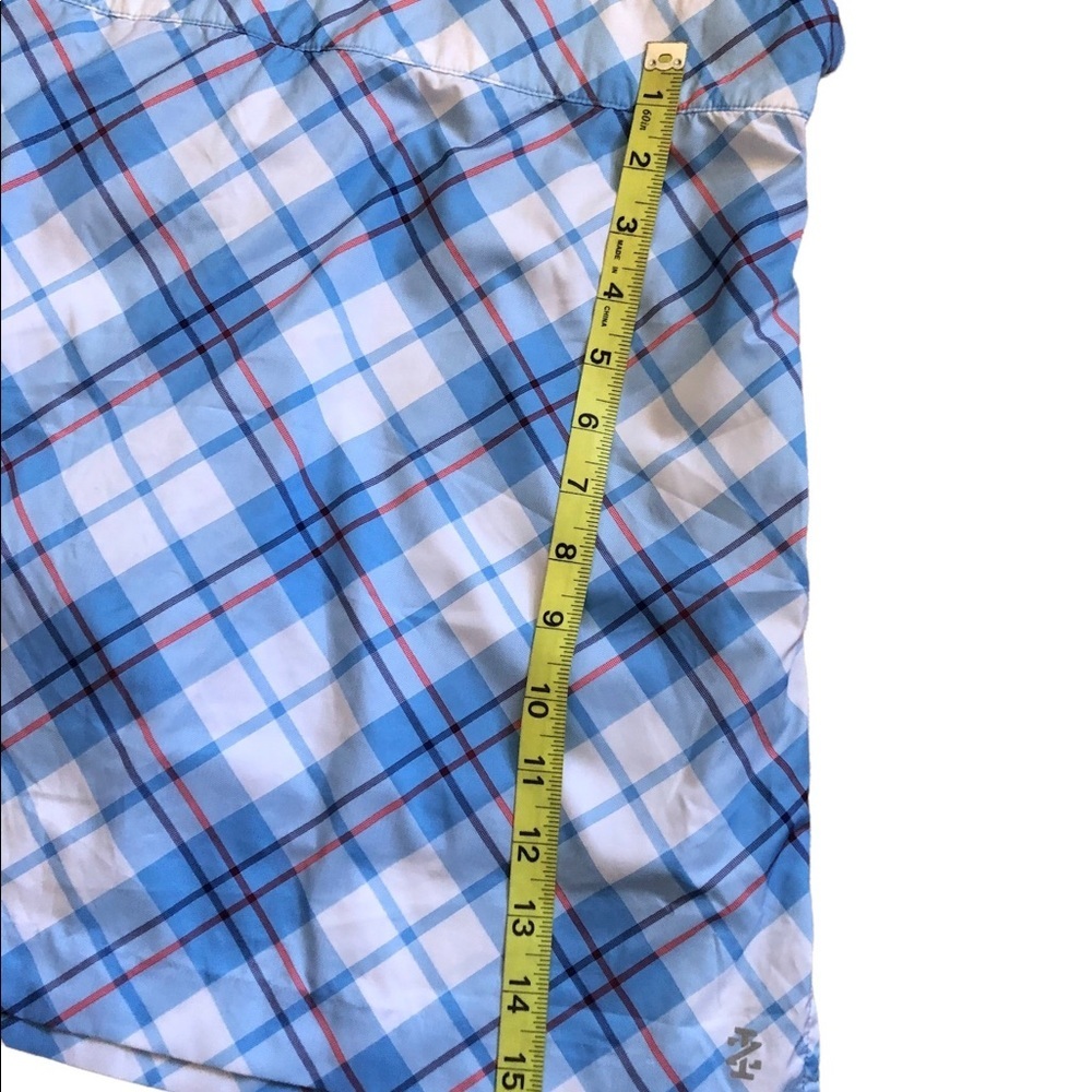 Izod Golf Blue Plaid mid rise Skort size 4 - Picture 8 of 9